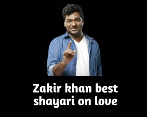zakir khan shayari on love